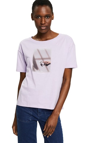 T-shirt em algodão biológico - Malva