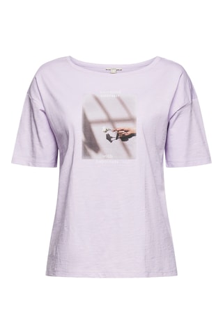 T-shirt em algodão biológico - Malva