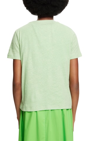 T-shirt em linho - Verde-claro