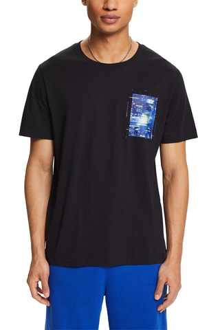 T-shirt - Preto e azul