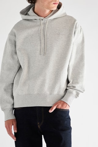 Sweat com capuz - Cinzento mesclado