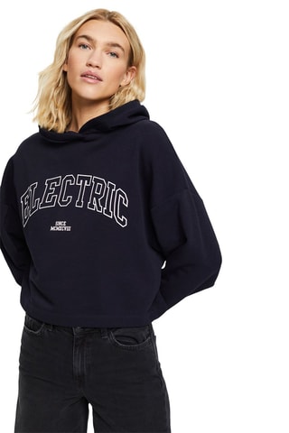 Sweat com capuz - Azul-marinho