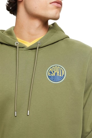 Sweat com capuz - Verde-azeitona