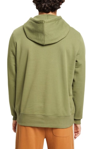 Sweat com capuz - Verde-azeitona