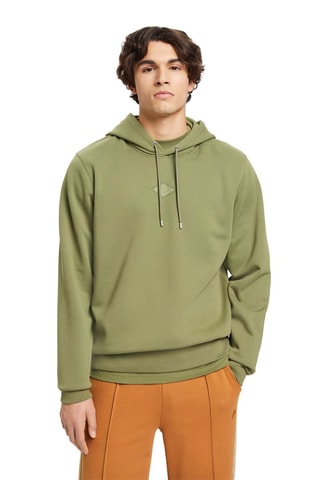 Sweat com capuz - Verde-azeitona