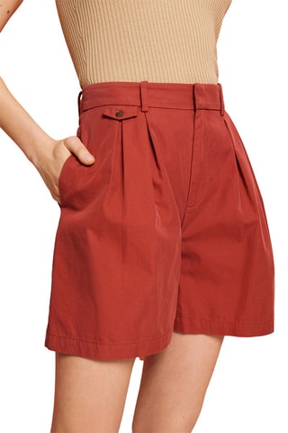 Calções - Vermelho-tijolo
