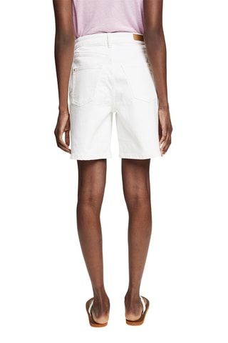 Bermudas de ganga cintura subida - Branco