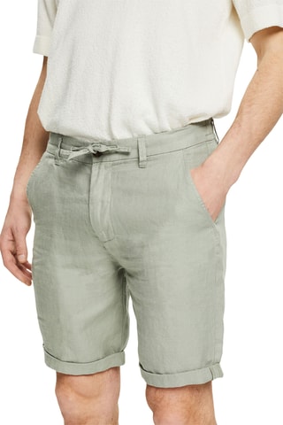 Bermudas em linho - Caqui