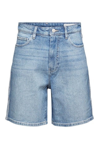 Bermudas de ganga cintura subida - Azul