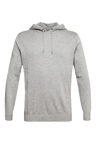 Camisola com capuz - Cinzento mesclado