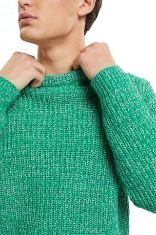 Camisola - Verde-mesclado