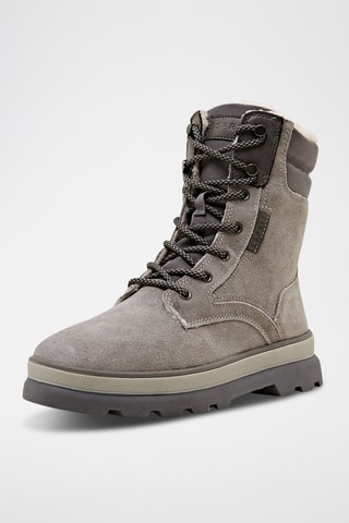 Botins forrados em noubck - Cinzento