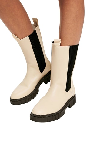 Botins Chelsea - Bege