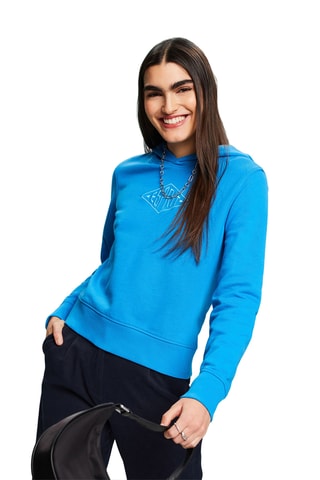 Sweat com capuz - Azul