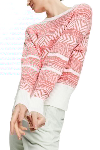 Camisola - Branco e coral