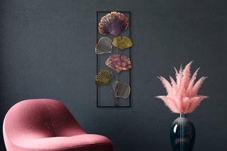 Decoração de parede Fig 32 x 90 cm - Violeta e verde