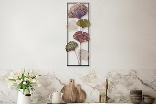 Decoração de parede Fig 32 x 90 cm - Violeta e verde