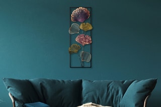 Decoração de parede Fig 32 x 90 cm - Violeta e verde