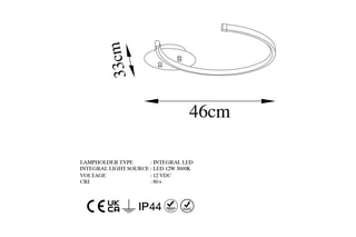 Candeeiro de teto LED Moon - Preto - 12 W
