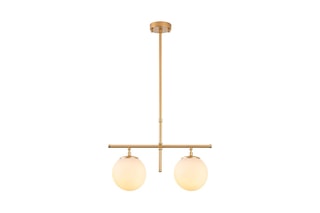 Candeeiro suspenso Roe - Dourado - 2 x 40 W