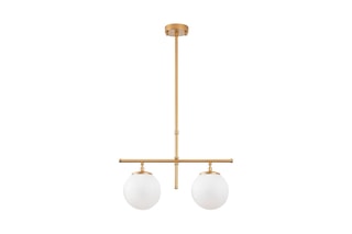 Candeeiro suspenso Roe - Dourado - 2 x 40 W