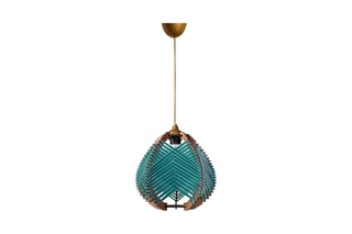 Candeeiro suspenso - Azul - 60 W