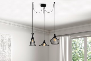 Suspension Mezopotamya - Noir - 3 x 40 W