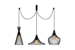 Suspension Mezopotamya - Noir - 3 x 40 W