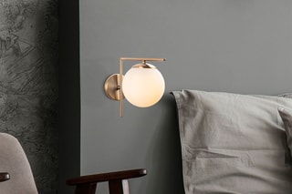 Aplique de parede - Bege e branco - 40 W