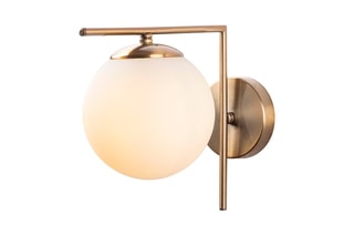 Aplique de parede - Bege e branco - 40 W