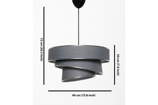 Candeeiro suspenso Couper - Antracite - 45 W