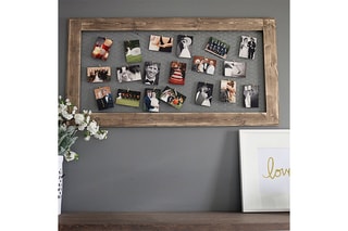 Cadre photo en bois - 100 x 60 cm - Naturel