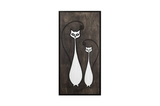 Quadro Cat Family - 29 x 59 cm