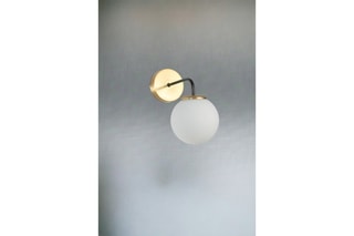 Aplique de parede - Dourado e branco - 60 W