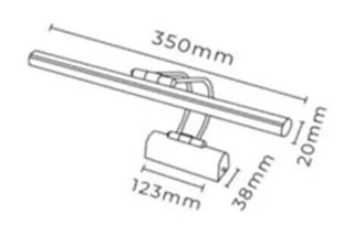Aplique de parede LED Flüt - Prateado - 9 W