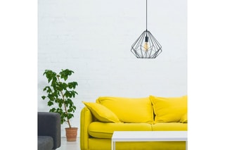 Candeeiro suspenso Diamond - Preto - 100 W
