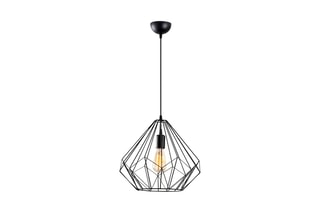 Candeeiro suspenso Diamond - Preto - 100 W