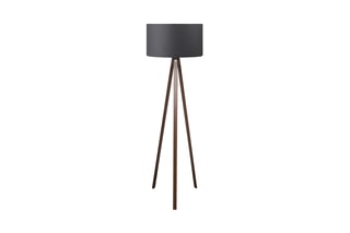Lampadaire - Gris et marron - 60 W