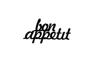 Decoração de parede Bon Appetit 1 Black - 50 x 30 cm - Preto