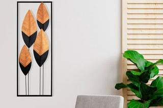 Decoração de parede Preto e laranja