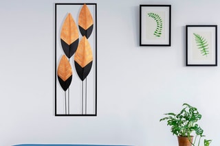 Decoração de parede Preto e laranja