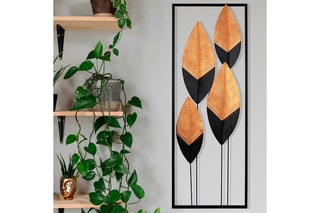 Decoração de parede Preto e laranja
