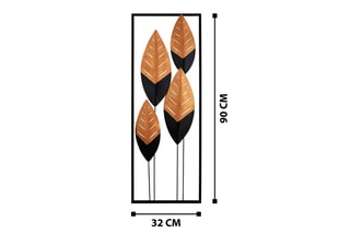 Decoração de parede Preto e laranja