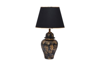 Candeeiro de mesa TM262 - Preto e dourado - 60 W
