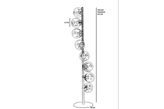 Lampadaire Bonibon - Doré - 60 W