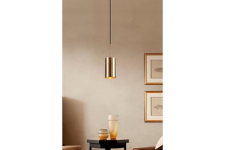 Candeeiro suspenso Kem - Dourado - 40 W