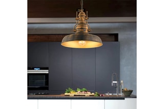 Candeeiro suspenso RT-7 - Dourado - 40 W