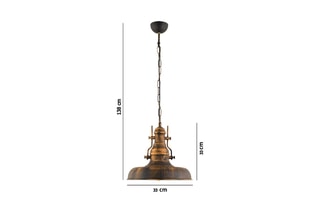 Candeeiro suspenso RT-7 - Dourado - 40 W