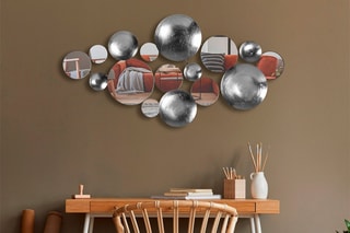 Décoration murale Lumos - 116 x 60 cm - Argenté