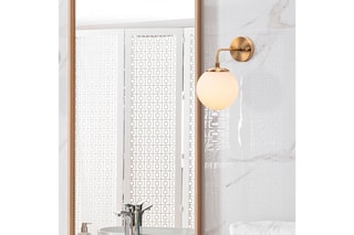 Aplique de parede Viran - Dourado e branco - 40 W